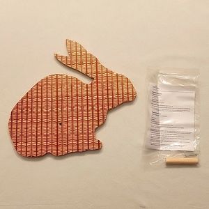 Wolfum wooden rabbit wall hook